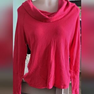 Splendid Nwt Vibrant Pink Long Sleeve Top